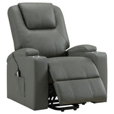 Armstrong Upholstered Power Lift Massage Recliner Ivory